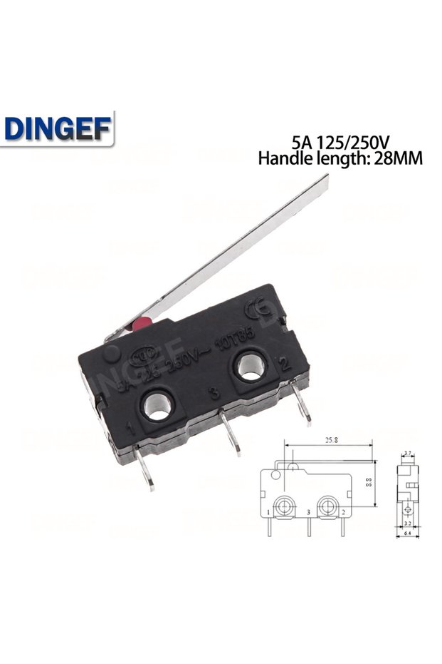10PCS Type 8 10PCS KW12 KW11 Small Miniature Limit Switches Mechanical Travel 5A 125/250V Self-Reset