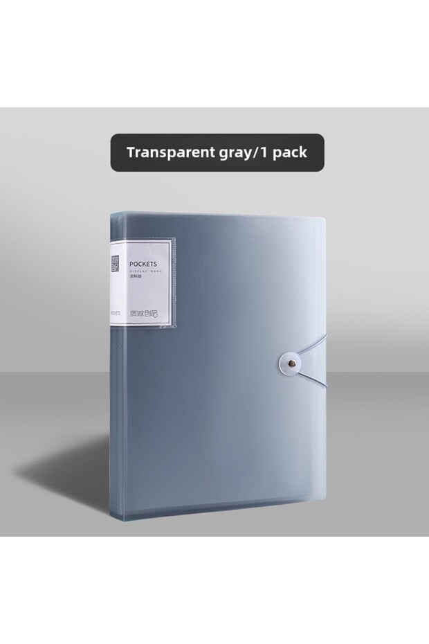 gray-100 pages A4 100 Pockets 160/Sides Display Book Paper Document Holder, Business Presentation Bo
