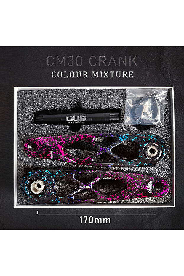 170mm CM30-C KRSEC Ultralight MTB Bike Crank DUB Axis 29mm Mountain Bicycle Crank 170mm 3-nail Strai