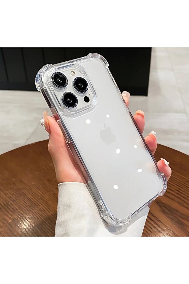 لأجهزة iPhone 16 حافظة شفافة مقاومة للصدمات لأجهزة iPhone 16e 16 15 14 13 12 11 Pro Max Plus Cover على أجهزة iPhone
