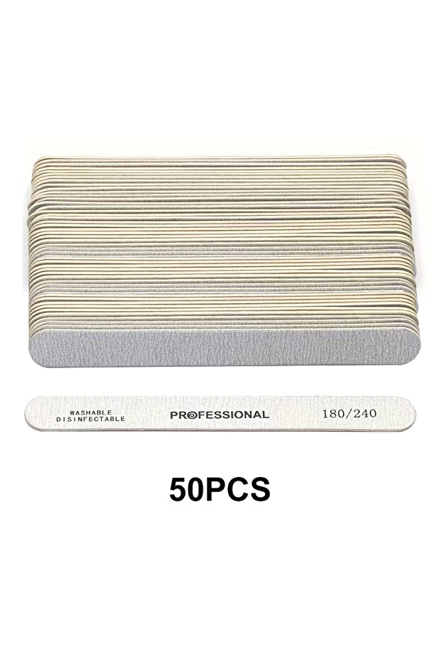 50PCs Grit180-240 10-100PCS Wooden Nail File Professional Sanding Buffer Files 100/180/240 Double Si