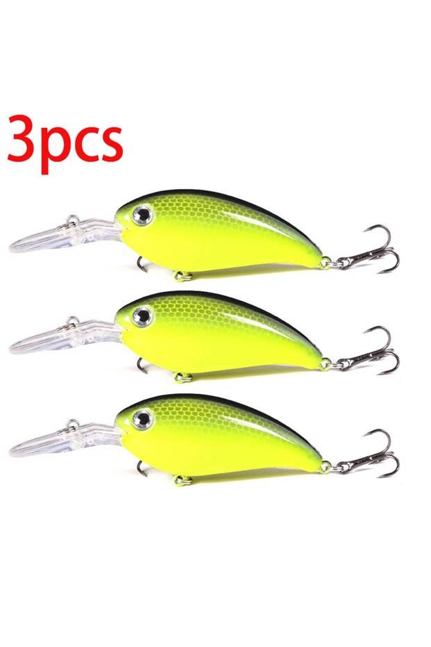 001-3PCS Hengjia Crank Bait Fishing Lure Wobbler 14g 10cm Minnow Isca Artificial Lure Crankbait Leur