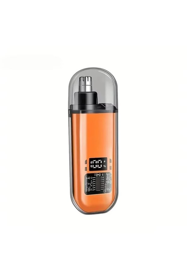 Orange Nose Hair Trimmer Rechargeable Electric Nose Hair Remover Men Eyebrow Hair Shaving Razor Mini