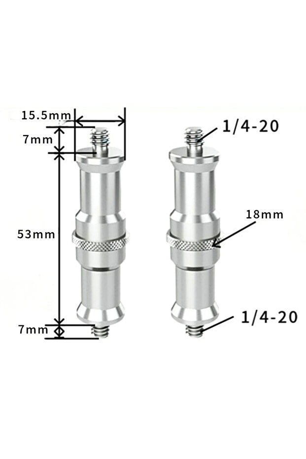 1pcs 1 4M to 1 4M 1/4 to 1/4 and 3/8 to 1/4 Photography Conversion Screw Flash Lamp Stand Live Strea