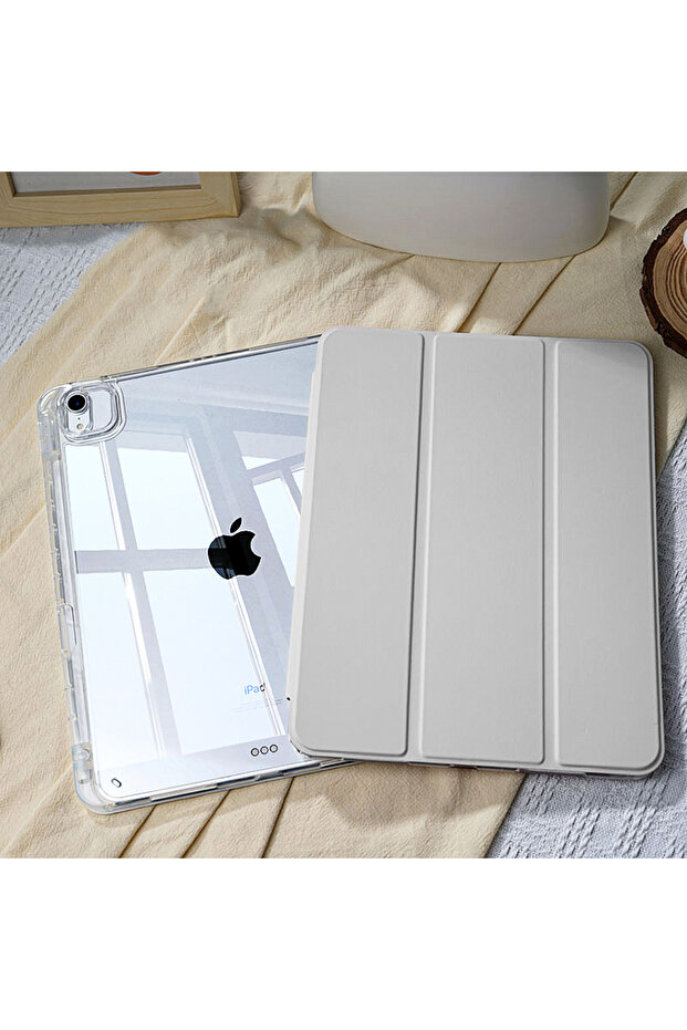 جراب Pro 11in 2nd 3rd 4th Cream grey لجهاز iPad Air 11 2025 iPad الجيل العاشر 11th A16 9th Mini6
