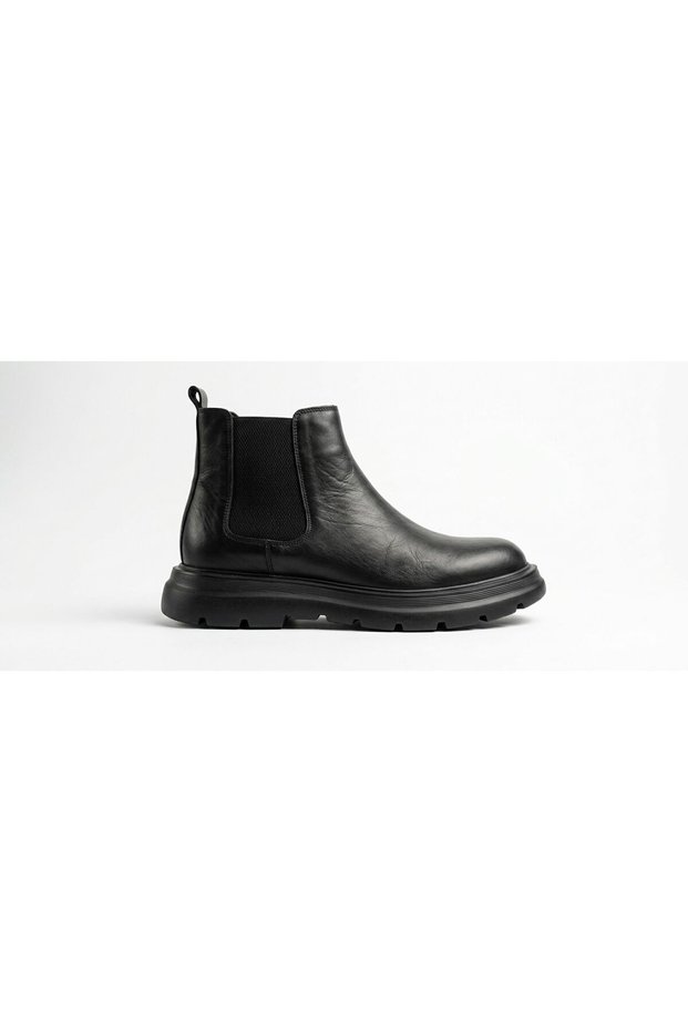 Gr0460 Genuine Wrinkled Napa Leather Light Heeled Thick Soled Water and Cold Resistant Chelsea Sports Classic Boots
