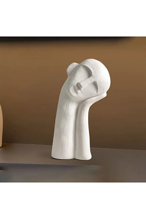 Tj001-109 Nordic Abstract Contemplation Thinker Portrait Sculpture Decorative Art High-End Light Lux