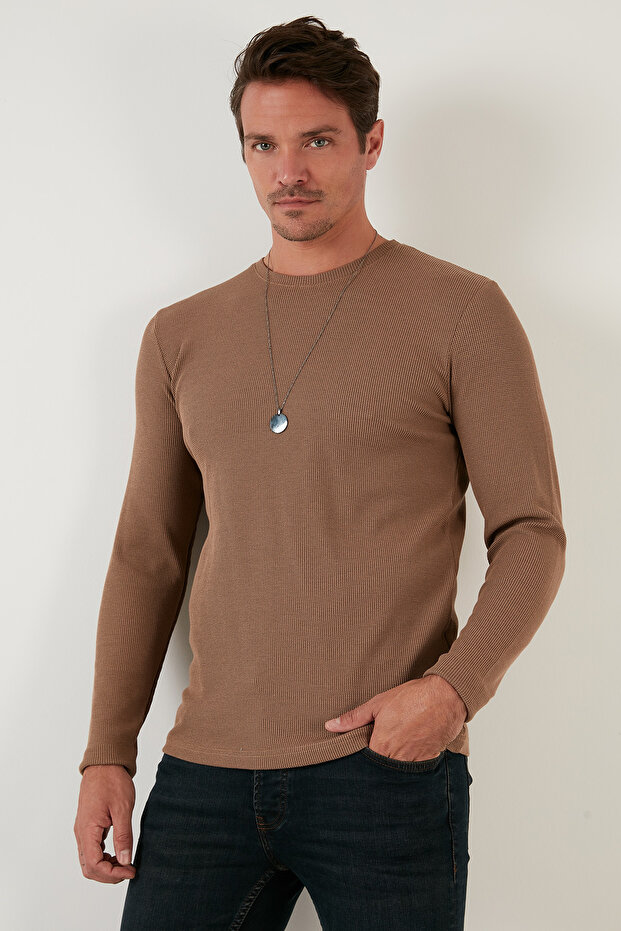 Cotton Crew Neck Basic Sweat Men's Sweatshirt 5905073