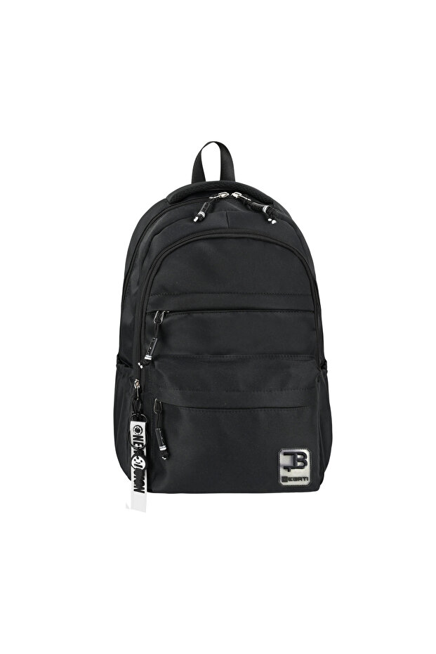 Water Repellent Special Fabric Lightweight Unisex High School and Middle School Backpack Black