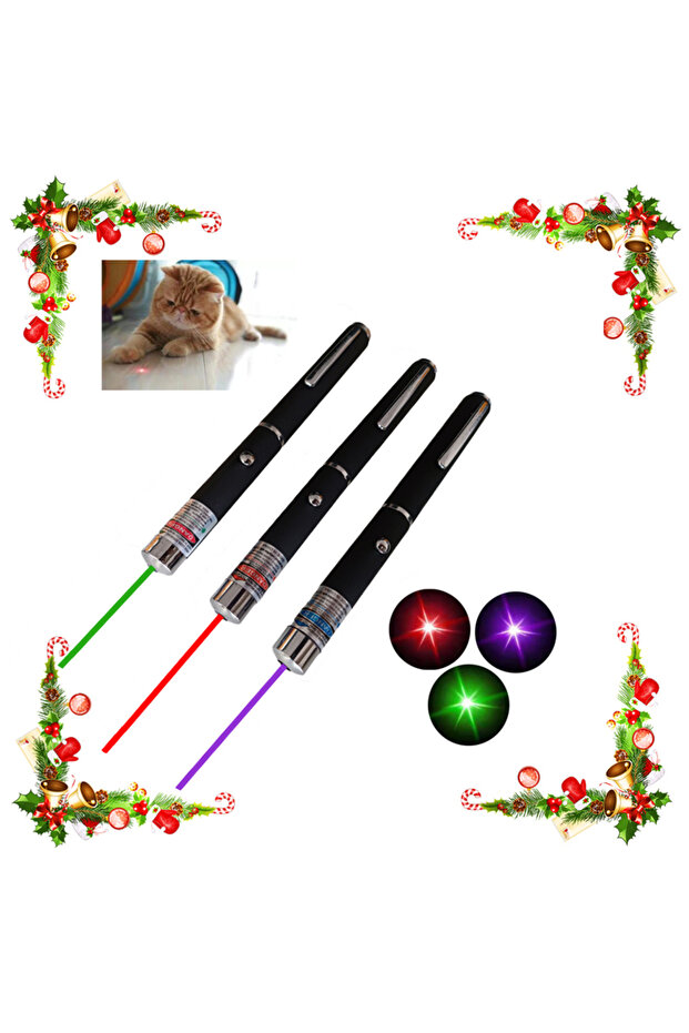 green 2 in 1 Mini Laser Pointer for Pets and Cats, Portable LED Pet Training Flashlight, Scratching
