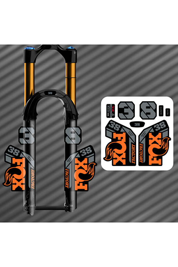 Orange ENDURO Front Fork Stickers For MTB Bicycle Quality Bike Decals DIY AM DH Forks Sticker Waterp