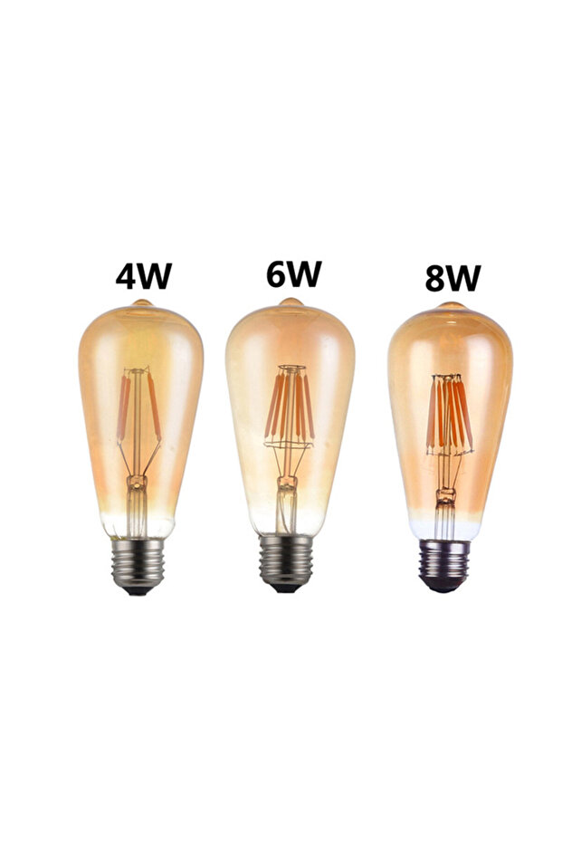 8W 220V LED Edison Filament Light Bulbs Golden Art Lights ST64 Dimmable E27 110V 220V 2W 4W 6W 8W 27