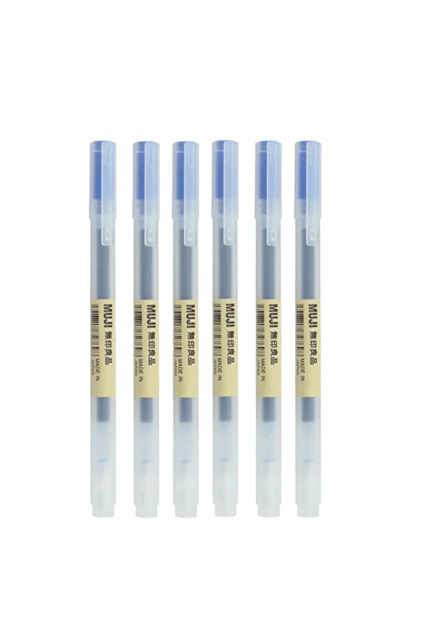0.5mm 6Pcs blue pen 6/8Pcs/Set MUJIs Gel Pen Black/Red/Blue 0.38/0.5mm Ink Japan Color Pen Office Sc