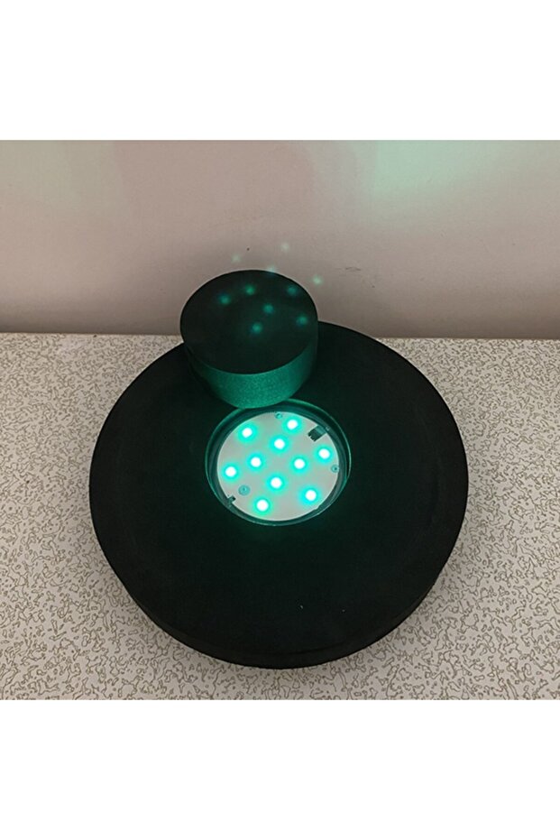 25CM with Light Dia:18Cm/25Cm Sponge Shockproof Mat for Shisha Glass/Acrylic Bottle Pad Led Light Sh