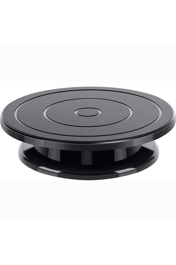 black Rotating Cake Turntable, Anti-Skid Base For Carving, Pottery, Painting, Cake Decoration Suitab
