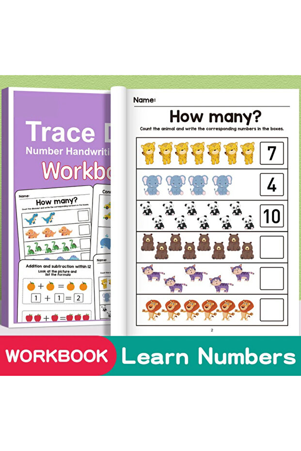 64 Pages 64 Pages Filled in With Numbers Logical Thinking Training Fun Math Exercise Book