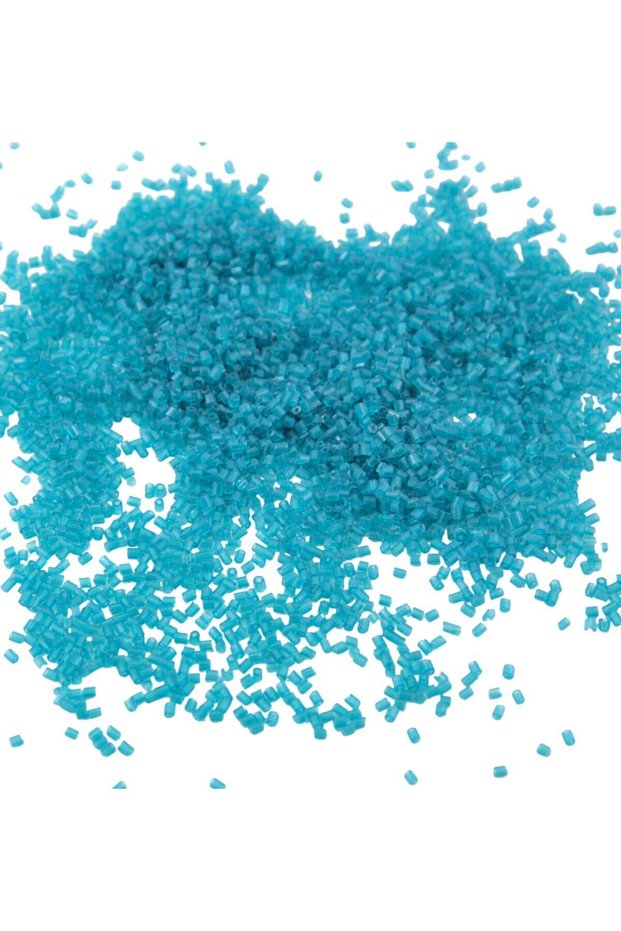 Cut Beads Dark Turquoise 2X1.5 mm (100 Gr 4000 Pieces)