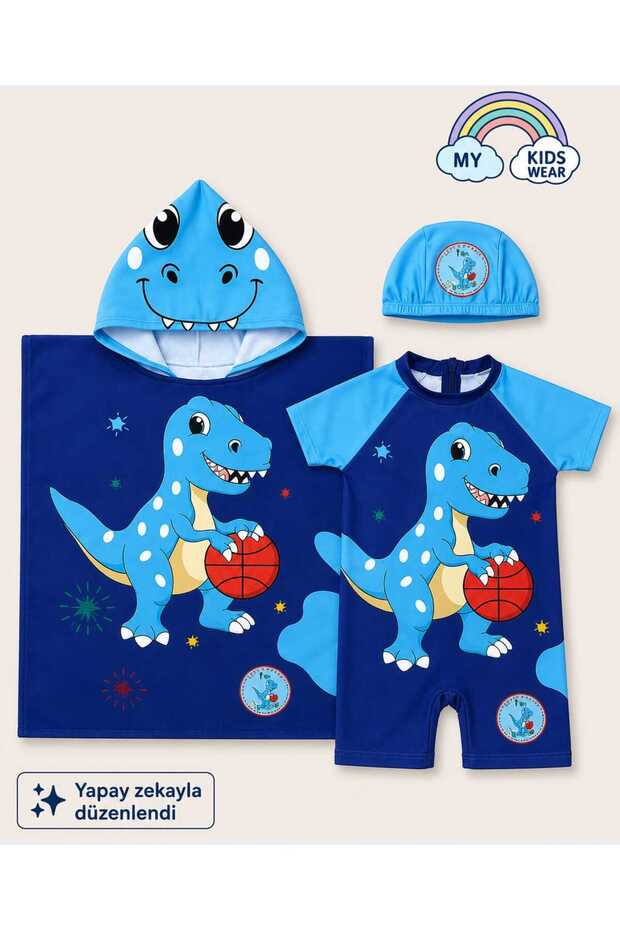 Boy's Sea Combo Set of 3 – Swimsuit, Towel and Cap 12575