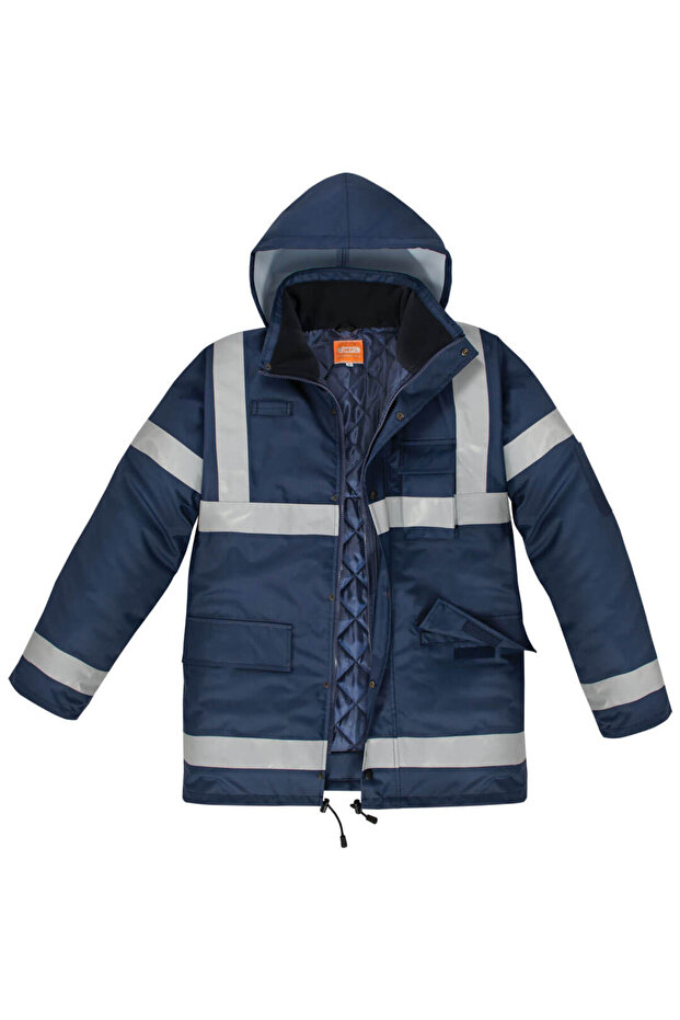 Norther Reflective Coat - Navy Blue