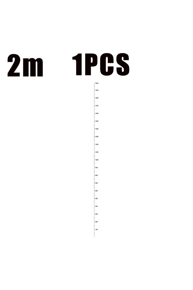 Transparent-1PCS 2M Children's Height Measurement Stickers Height Measuring Tape Wall Stickers Remov