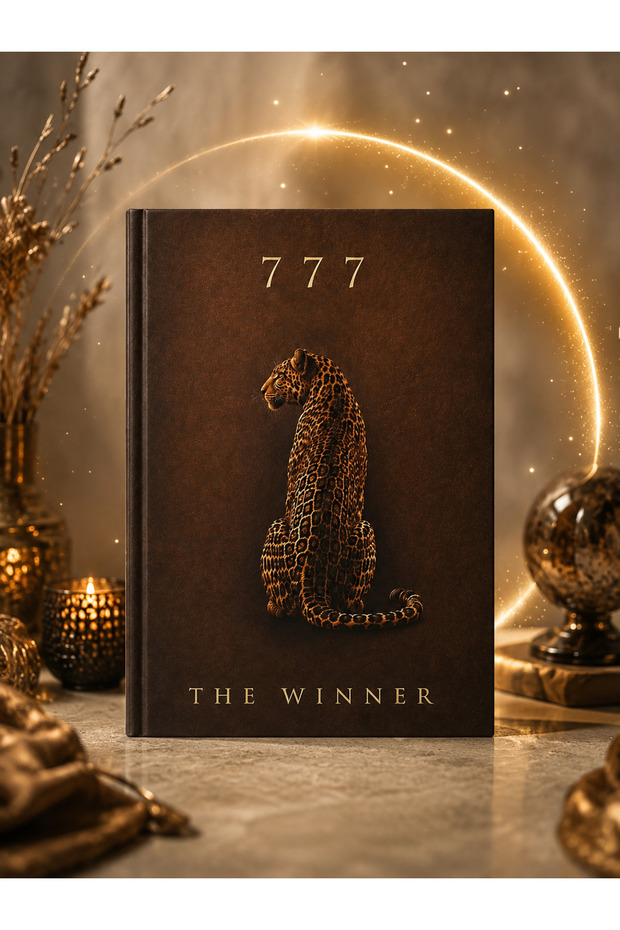 Manifest 777 the Winner Decorative Book Box | Leopard Patterned Storage Box | The Theme of Power and Victory