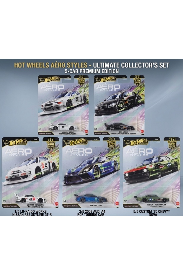 Premium 1/64 Car Culture Aero Styles Full Set of 5