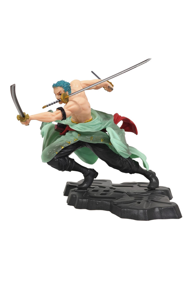 Bandai aB05 One Piece Anime Figure Luffy GK Roronoa Zoro Three-blade Sa-maximum Manga Anime Statue A