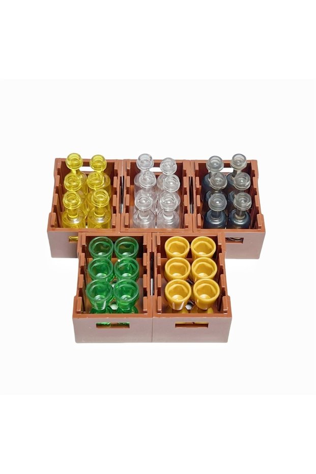 Food tool-12 MOC Foods and Tools Building Blocks DIY Toys Seafood Meat Vegetables Fruit Dessert Gobl