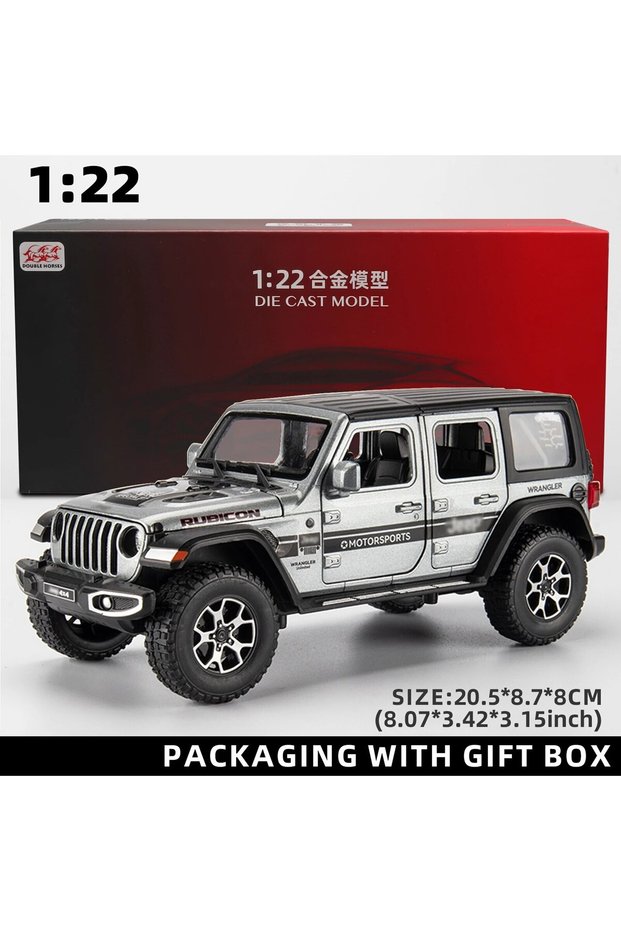 Maisto Gary with box 1:22 Model Wrangler Diecast Toy Car Model, Scale Metal Alloy Vehicle for Kids B