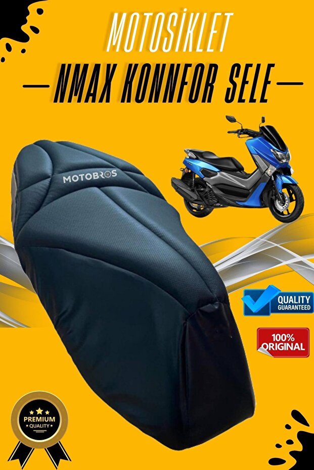 غطاء مقعد ومقعد مريح متوافق مع Yamaha Nmax (مقاوم للتمزق) إسفنجة فيسكو.