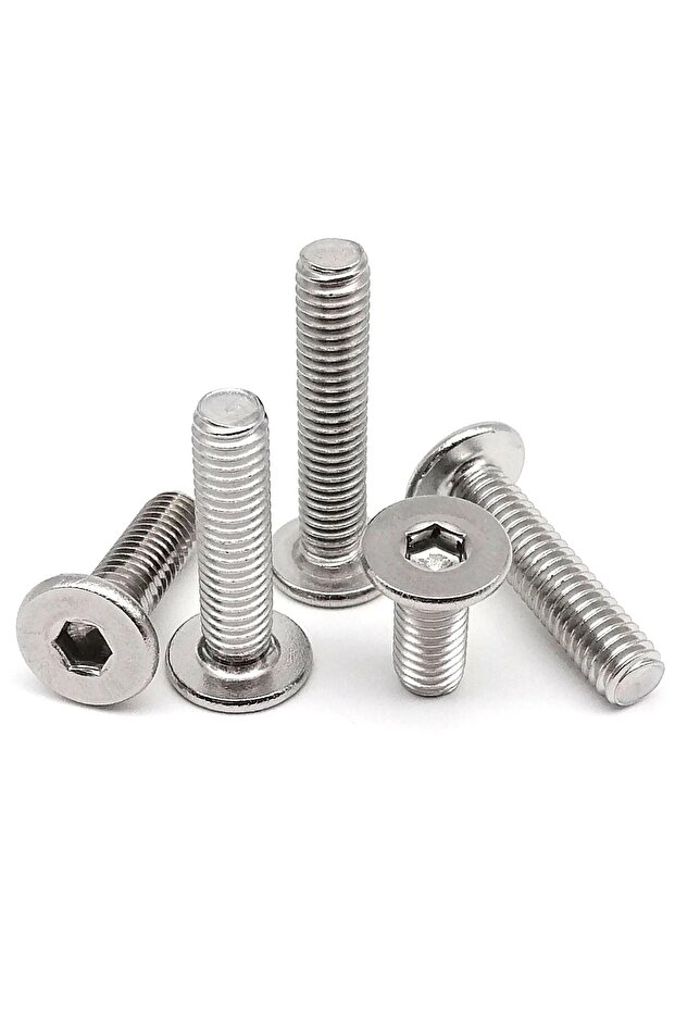 20 قطعة مسامير برأس سداسي مسطح رفيع للغاية M4x40mm CM M2 M2.5 M3 M4 M5 M6 M8