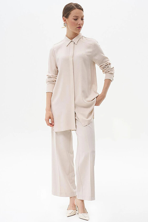 Patı Gizli Basic Tunic Stone