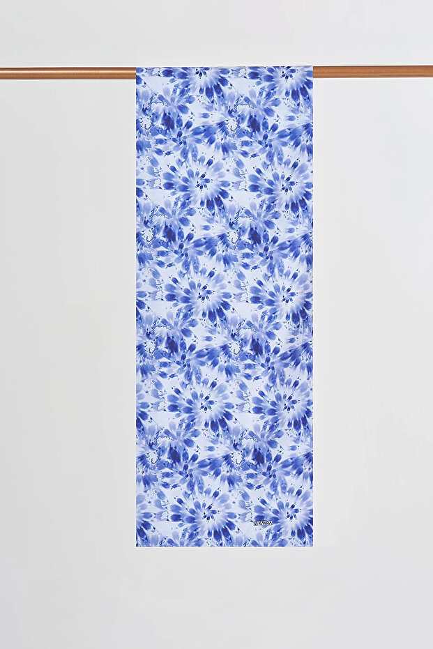Batik Pattern Digital Print Shawl Indigo