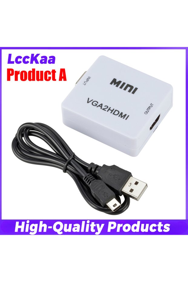 VGA to HDMI 1080P HDMI-compatible To VGA Converter VGA To HDMI-compatible Adapter with Audio for Not