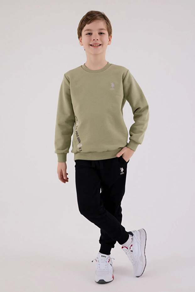 4-15 Years Old Licensed Us Polo Assn Boys Team-Khaki