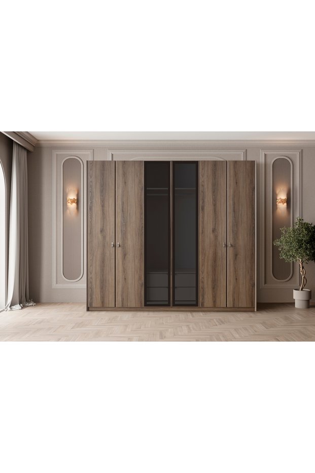 MADERA GARDIROP, 6 KAPAKLI