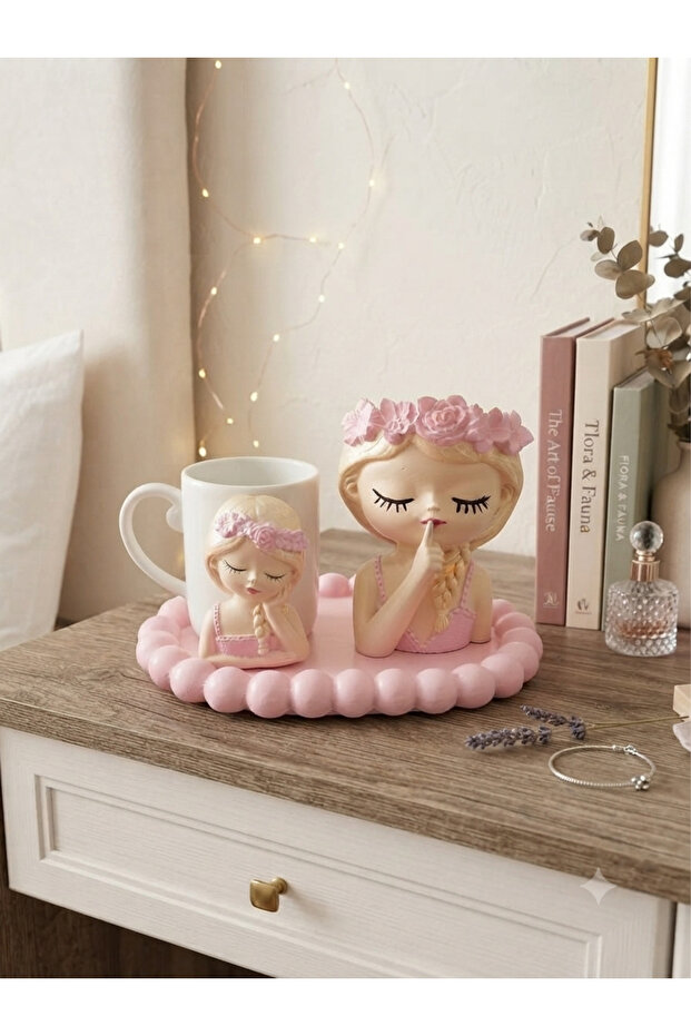 Handmade Design Pink Cup Set - Gift Presentation