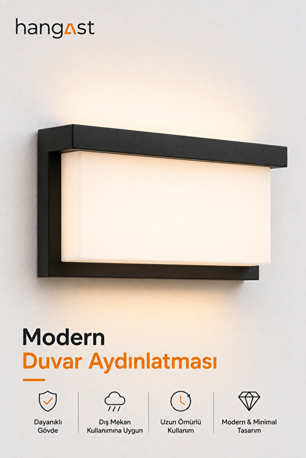 Modern Wall Sconce Black Framed Decorative Wall Lighting Lamp