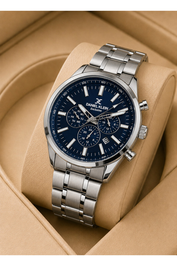 Steel Cord Chronometer Dial Design 3 Atm Water Resistant Men Wristwatch 14031.3