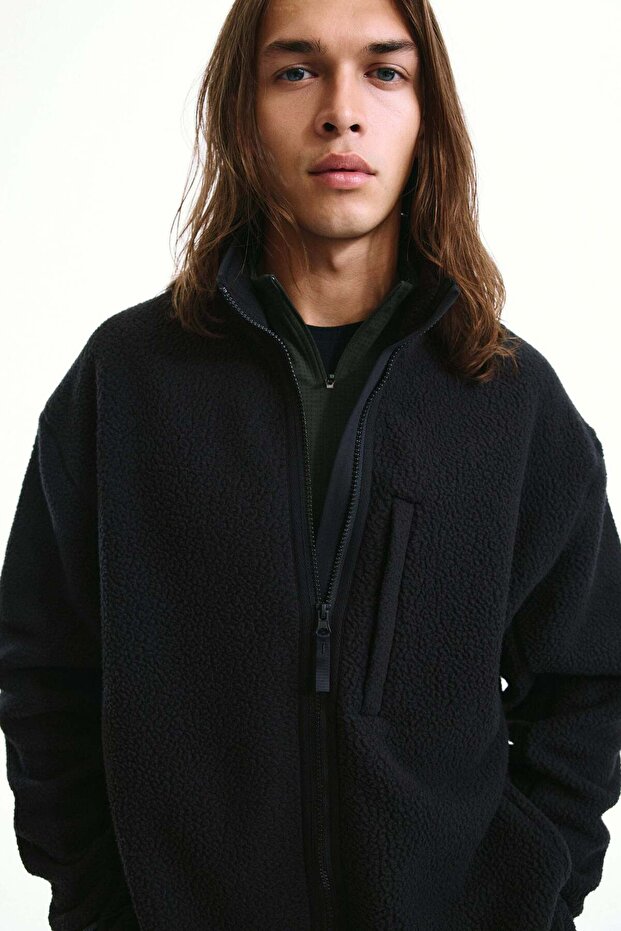 Regular Fit Teddy jacket