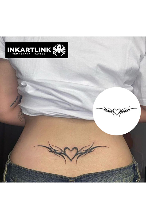 298-0620L Love Wings Temporary Tattoo,Lasts To 15 Days New Technology Magic Waterproof Semi Permanen
