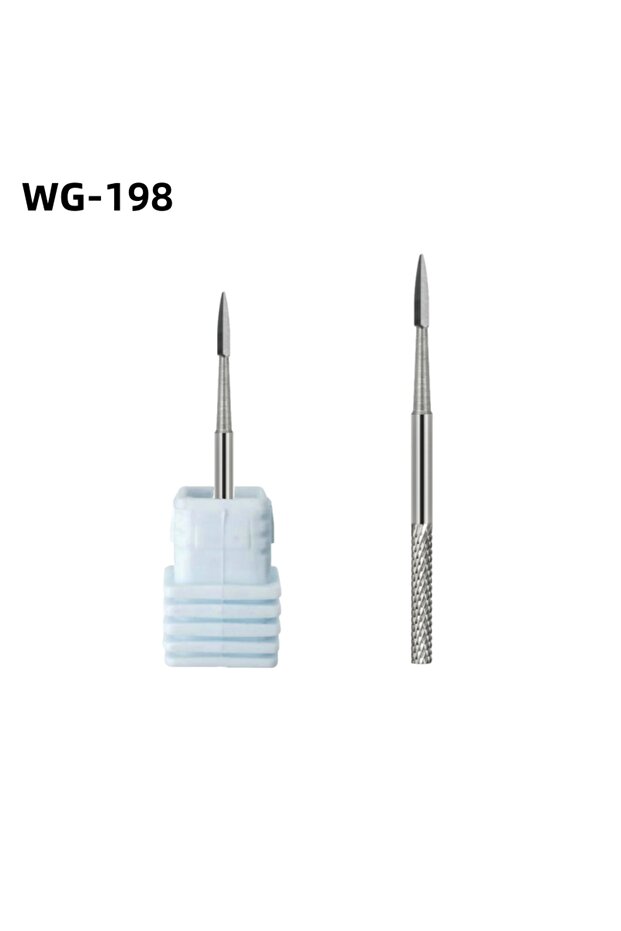 WG198 قطعة واحدة من رؤوس مثقاب الأظافر المصنوعة من كربيد التنجستن، أدوات كهربائية للأظافر، قضيب طحن متوسط، أداة تفريز C