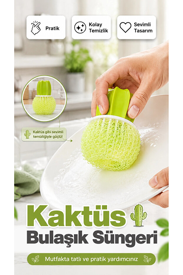 Cactus Brush Durable Dish Brush