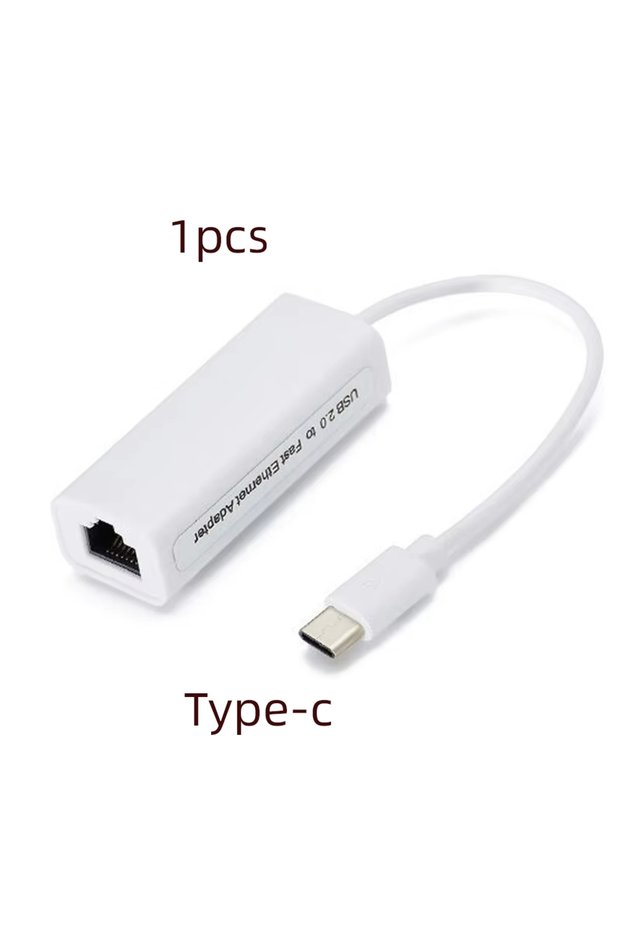 Type c 1pcs USB to RJ45 Ethernet Cable Splitter Extend Adapter Micro USB2.0 100Mbps Network Card f