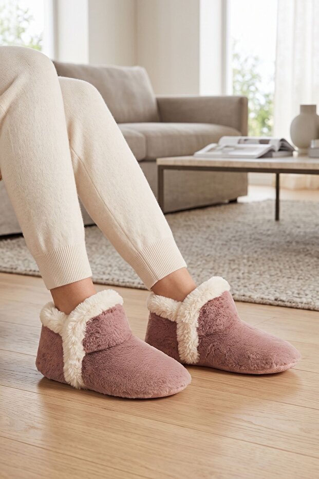 Elsa Plush Women's Home Boots Dark Pink 37/41