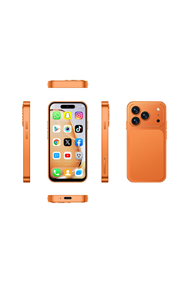2 G Global Version 16g Orange 2026 new ONEMYTH Orange A18 Pro, 4.0 inches, Android 12.0 system, 2000