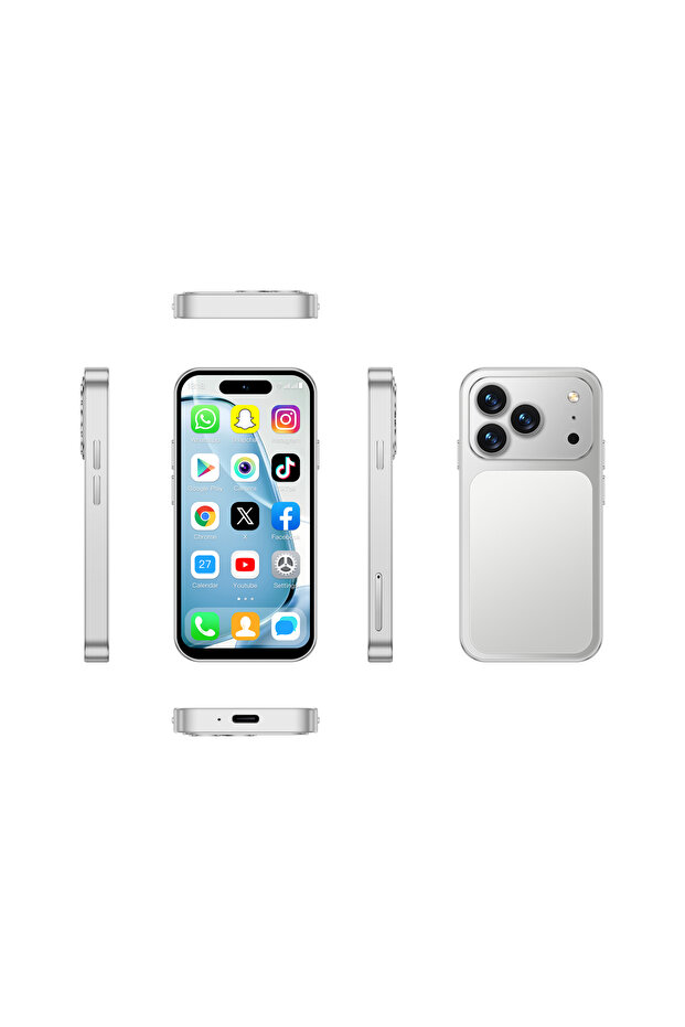 2 G Global Version 16g Silvery 2026 new ONEMYTH Orange A18 Pro, 4.0 inches, Android 12.0 system, 200