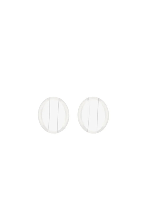 1pair-white 3.5 Millimeters Invisible Round Ear Hook Eyeglasses Silicone Mini Glasses Anti Slip Grip
