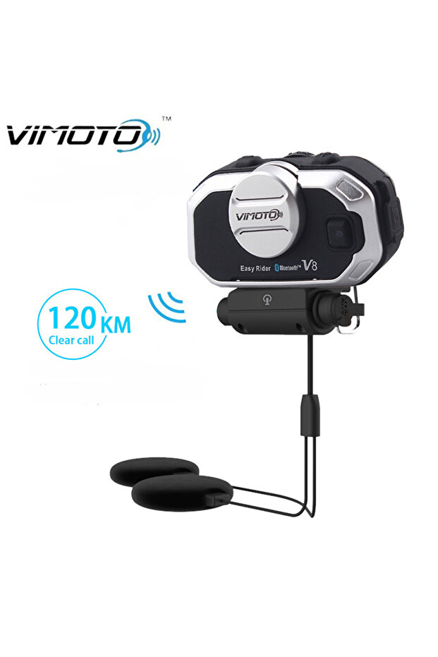 Vimoto V8 Motorcycle Helmet Headset Bluetooth Stereo Intercom Call Wireless Communication Interphone