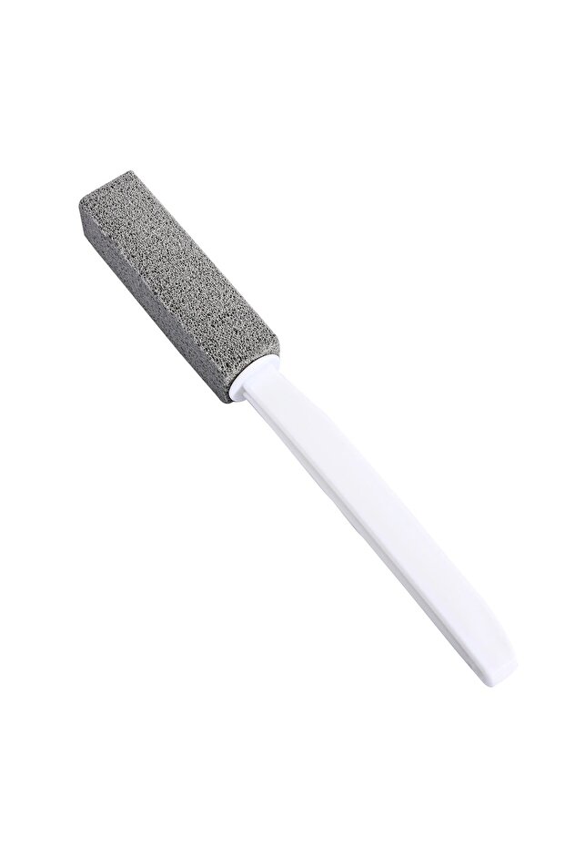 Light Grey Pumice Stone for Toilet Cleaning with Extra Long Handle, Premium Pumice Stone Toilet Brus